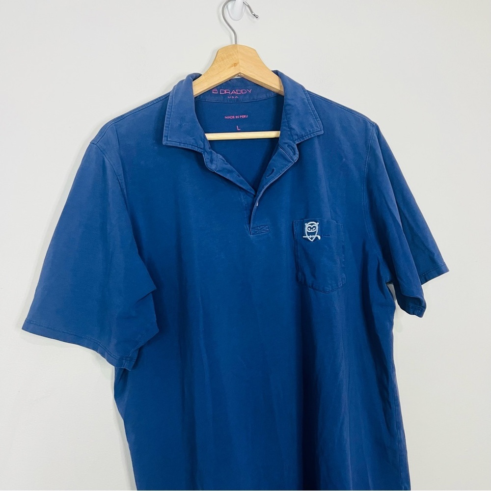 B. Draddy Navy Pima Performance Golf Polo L - Picture 4 of 7
